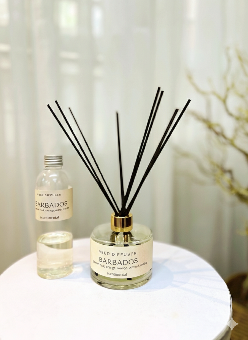 Barbados Reed Diffuser + Refill Bundle