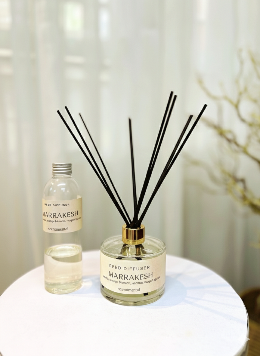 Marrakesh Reed Diffuser + Refill Bundle